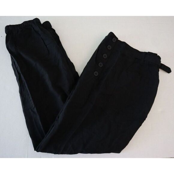 Pilcro x Anthropologie OB1859754 Women Sz 25 Black Boot Tuck Parachute Pants - Picture 10 of 14